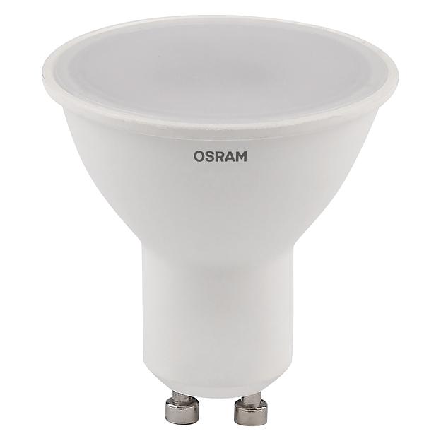 Лампа светодиодная LED 6 Вт GU10 3000К 480Лм спот 220 В (замена 50Вт) OSRAM фото 2