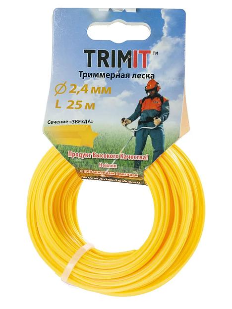 Леска для триммера для газонокосилки 25 метров 2,4 мм Опт фото 1