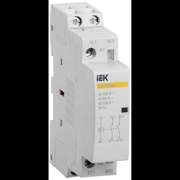 Контактор модульный КМ20-20М AC IEK MKK11-20-20 фото 1