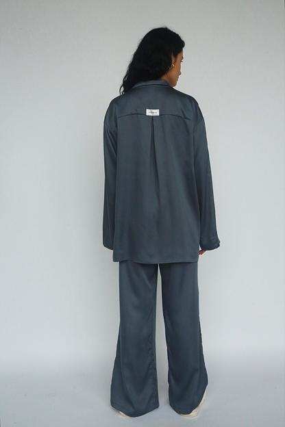 Рубашка с длинным рукавом синяя дымка, опт фото 2