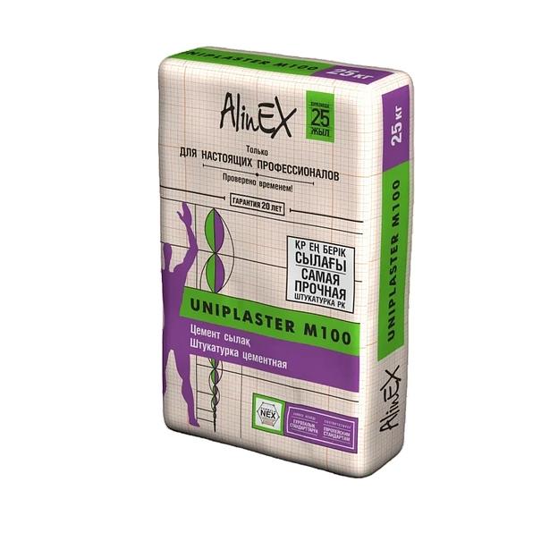 Штукатурка цементная AlinEX «Uniplaster М100», 25 кг фото 1