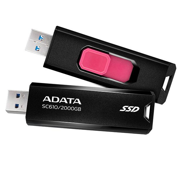 Внешний SSD диск ADATA 2TB SC610 Черный фото 7