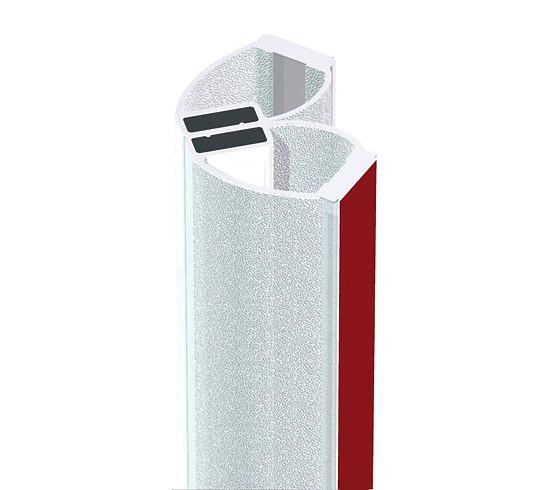 Дверной уплотнитель для душевых кабин самоклеящиеся С 90° магнитным профилем для 8 - 12 мм ОПТ фото 1