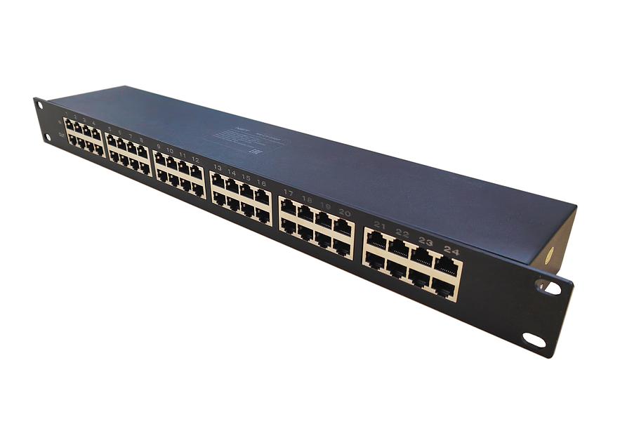 Устройство грозозащиты Gigabit Ethernet PoE на 24 канала New System Technologies (NST) NS-LP-24GP фото 1