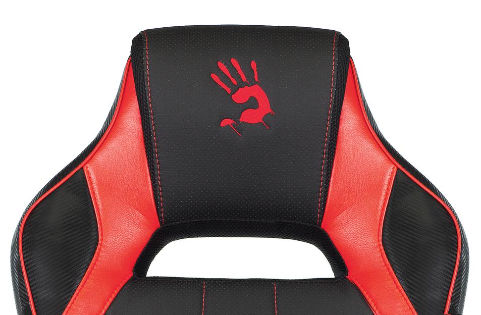 Кресло игровое A4Tech Bloody GC-300 черный/красный эко.кожа/ткань крестовина фото 9