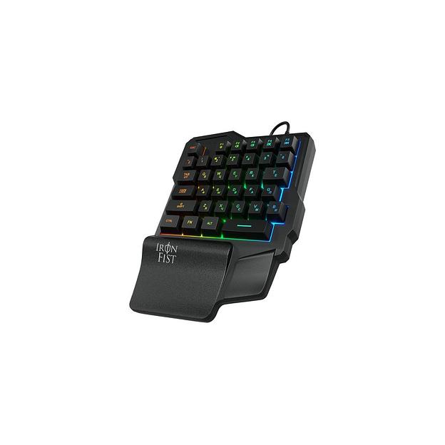 Игровой блок Oklick 701G IRON FIST, USB, c подставкой для запястий, черный [1196590] фото 1