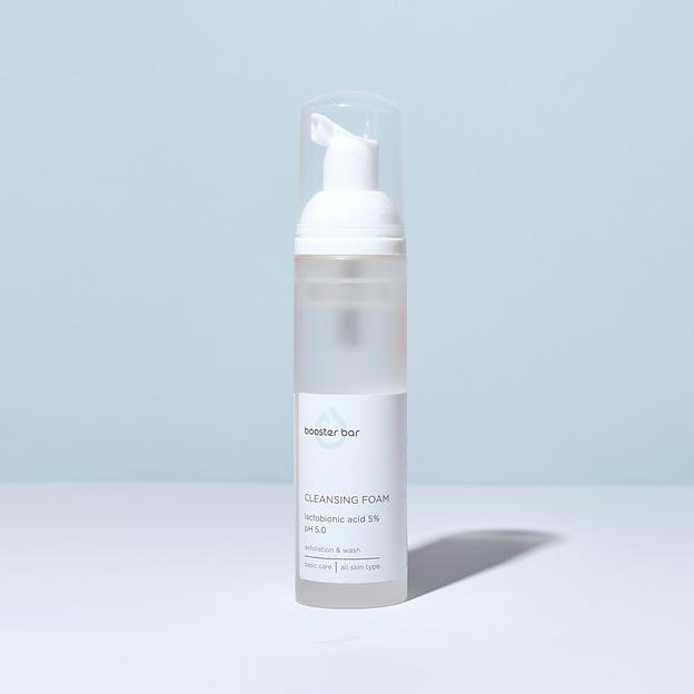 Пенка для умывания с лактобионовой кислотой Booster bar «Cleansing Foam Lactobionic Acid» 5%, pH 5.0, 80 мл ОПТ фото 1