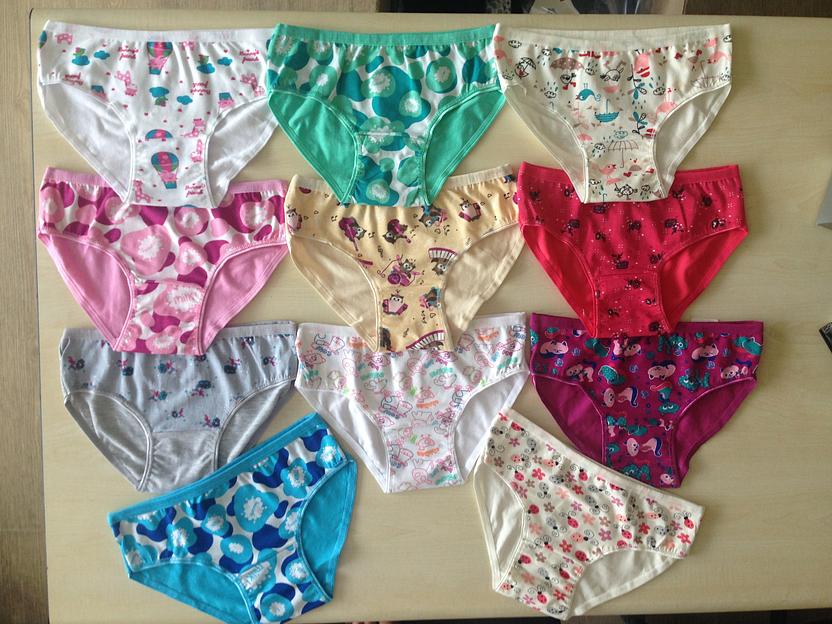 Детские трусы для девочек 3-5 лет, 5-7 лет, 7-9 лет, 9-11 лет 2107 ОПТ фото 1