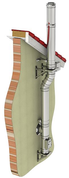 Труба дымоходная Ду 115 мм ECO 500 мм фото 2