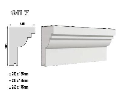 Фасадные подоконники ФП-7 фото 1