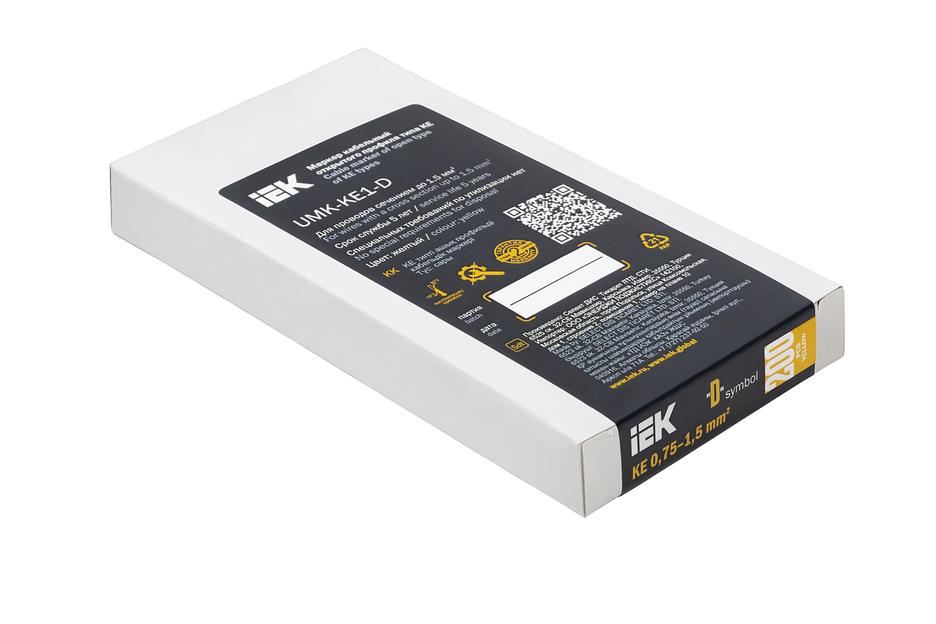 Маркер открытого типа KE 0,75-1,5мм2 символ 'D' (200шт/упак) IEK фото 2