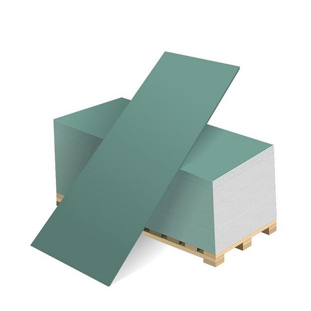 Гипсокартон кнауф 9,5мм влагостойкий (1,2х2,5) фото 1