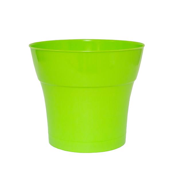 Пластиковый горшок "Тоскана", D19, лайм   с поддоном фото 1