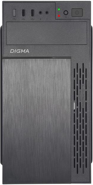 Корпус Digma DCC-MN301 черный без БП mATX 1x80mm 2x120mm 2x180mm 2xUSB2.0 audio фото 2