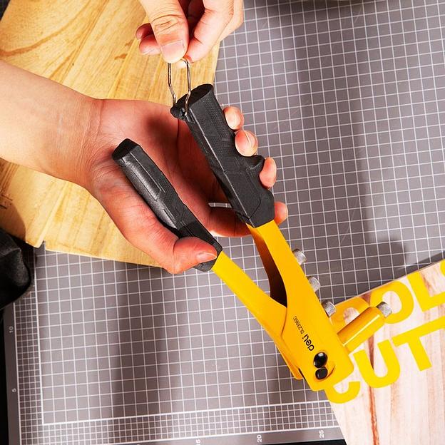 Ручной заклепочник Deli DL236910 265мм, сталь 20Cr, диаметр 2,4 / 3,2 / 4,0 / 4,8 мм фото 9