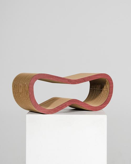 Когтеточка Свайп с деревянным ободком, махагон, опт  фото 1