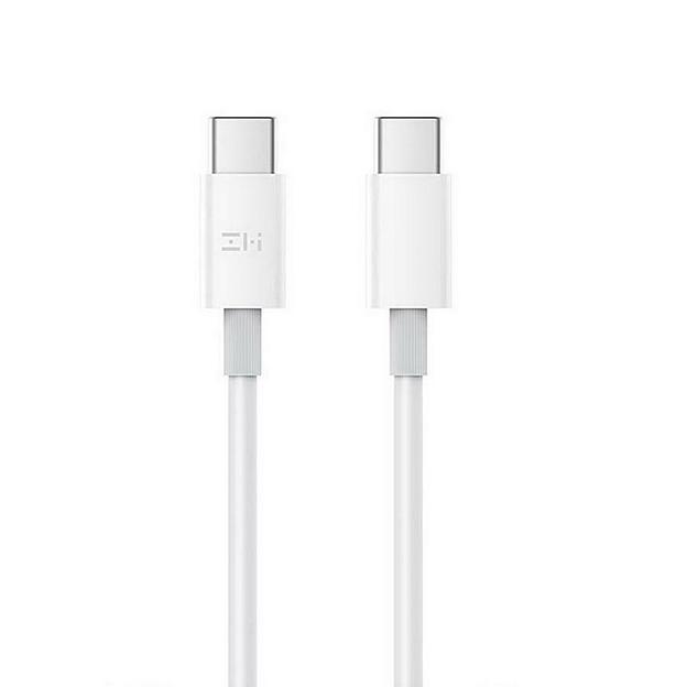 USB кабель ZMI USB-кабель USB-C to USB-C cable 5A (1.5m) white 100W (ZMKAL08ECNWH) фото 1