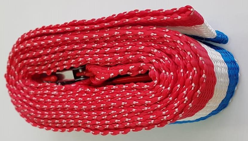 Трос буксировочный, 5 тонн, лента 45 мм, в пакете, упаковка 40 шт ОПТ фото 1