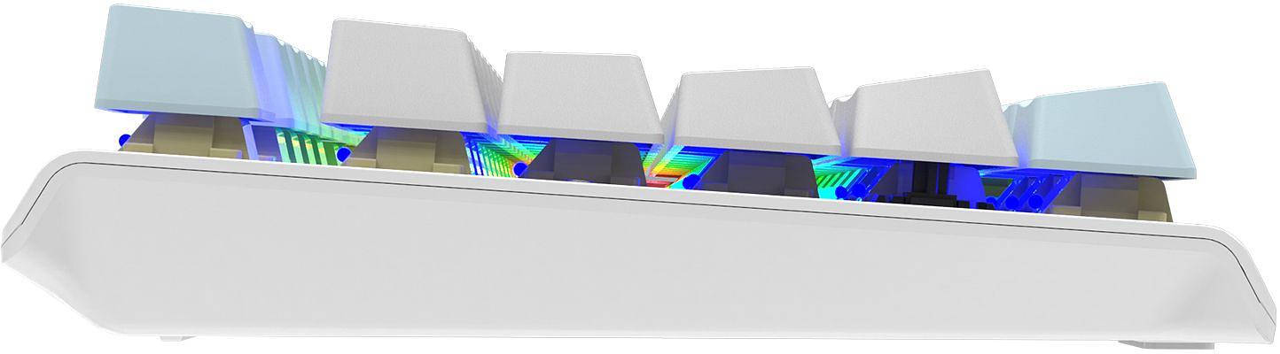 Клавиатура A4Tech Fstyler FS100 Neon механическая синий/белый USB for gamer LED (FS100) фото 10