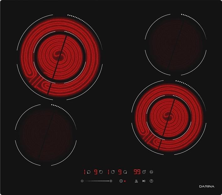 Варочная поверхность Darina 6Р Е 327 B черный фото 6