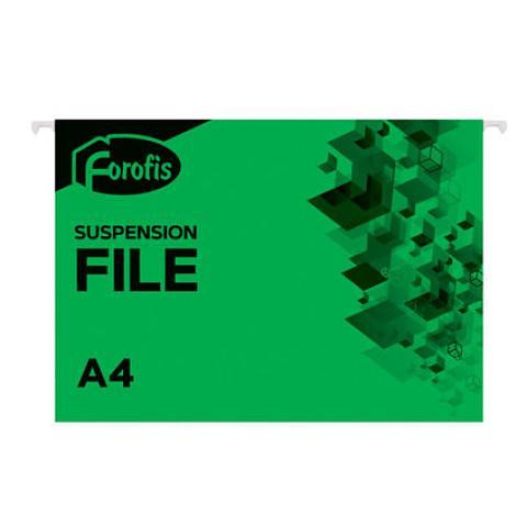 Папка подвесная А4, зеленый, картон 200 г/м2, Forofis фото 1
