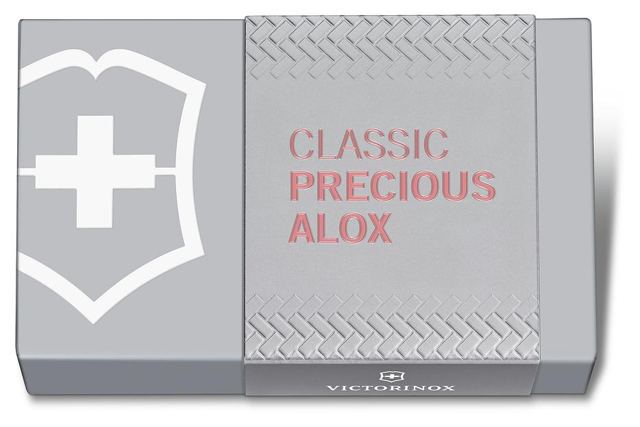 Нож перочинный Victorinox Classic Precious Alox (0.6221.405G) 58мм 5функц. розовый подар.коробка фото 5