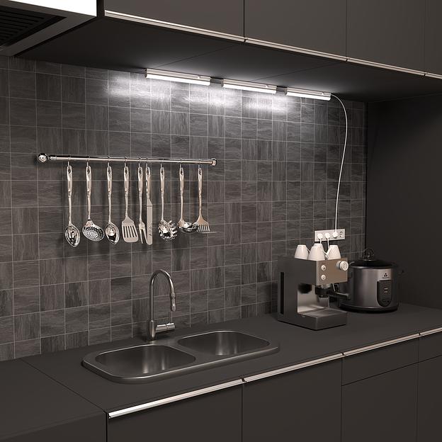 Светильник светодиодный линейный накладной ДПО 5 Вт 440 Лм 6500К IP20 312х22х30 мм TL Black Gauss Gauss 130511305 фото 5