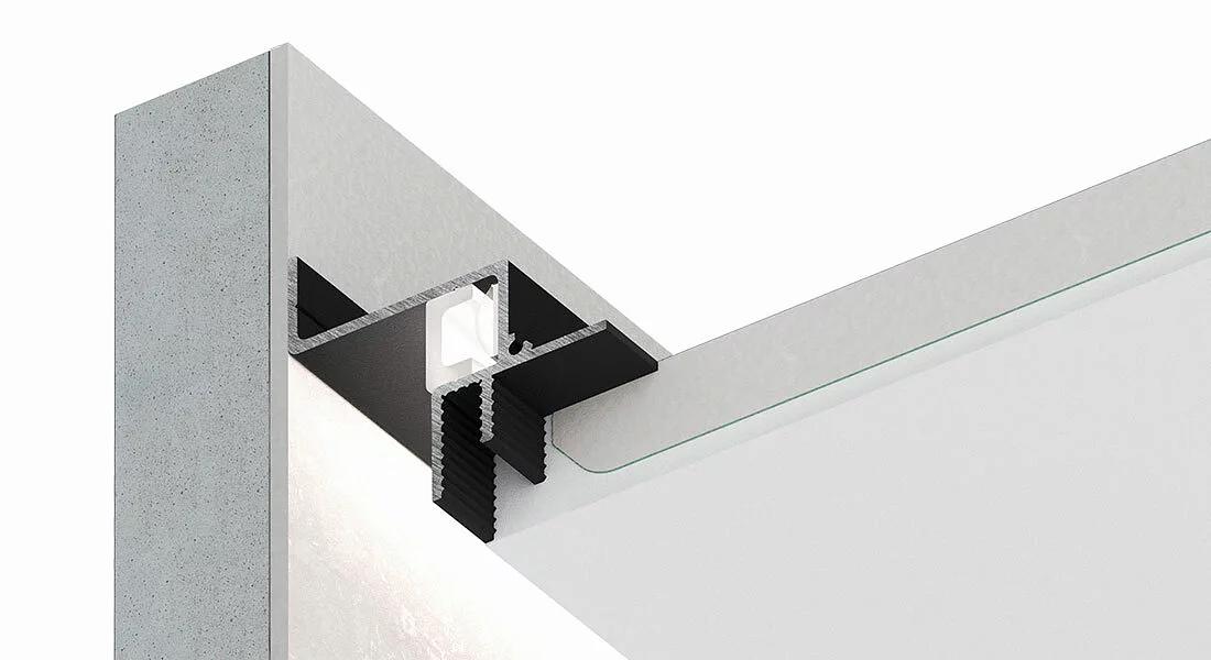 Теневой профиль FerGipps БП 30 белый ОПТ фото 5