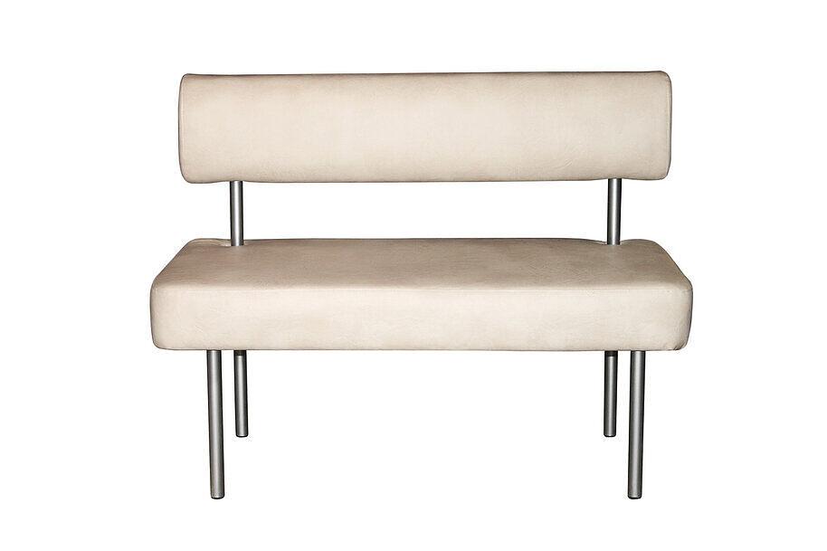 Диван офисный без подлокотников, экокожа, 600х600/1100/1600х850 мм фото 2