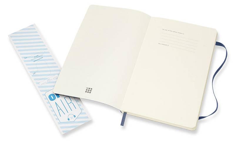 Блокнот Moleskine CLASSIC SOFT QP618B20 Large 130х210мм 192стр. нелинованный мягкая обложка синий сапфир фото 3