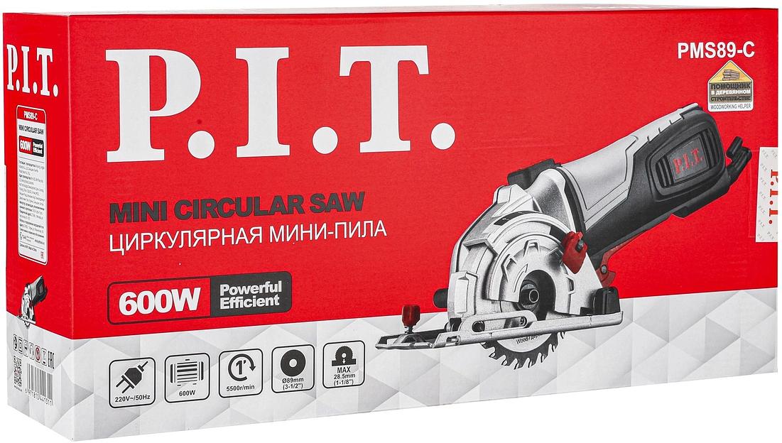Циркулярная пила (дисковая) P.I.T. PMS89-C 600Вт (ручная) фото 10