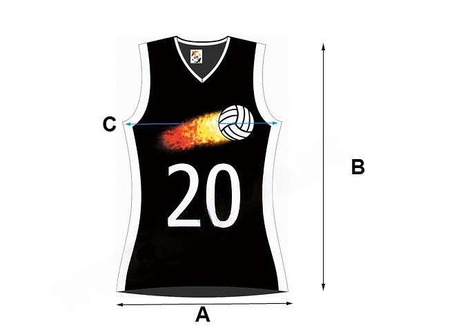 Женская волейбольная форма ВШ-02 на заказ, опт фото 1