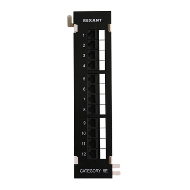 Rexant (04-0020) Панель коммутационная настенная, 12 портов, UTP, RJ-45, CAT 5e фото 1