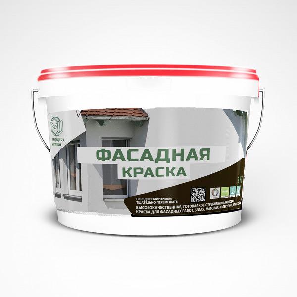 Фасадная краска 12 кг фото 1
