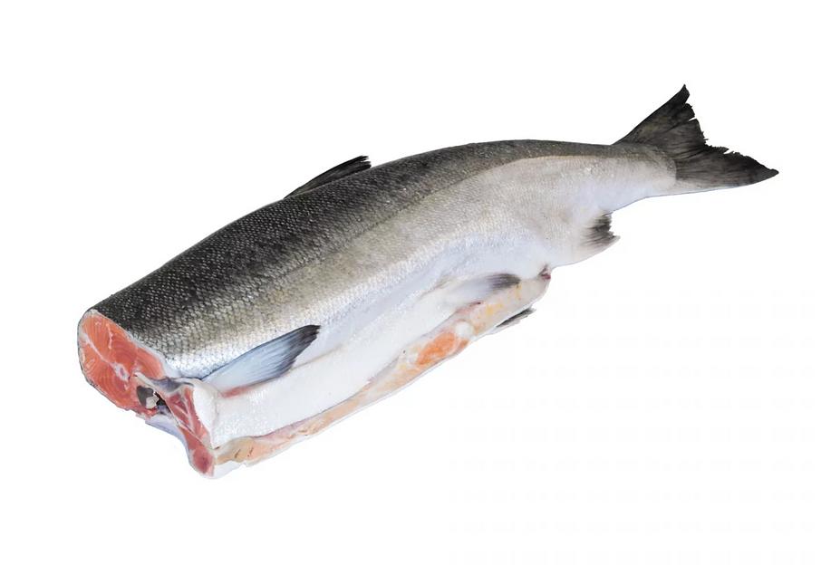 Горбуша непотрошеная свежемороженая с головой фото 1