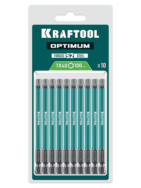 KRAFTOOL OPTIMUM TX 40, 100 мм, 10 шт, биты (26126-40-100-S10) фото 2