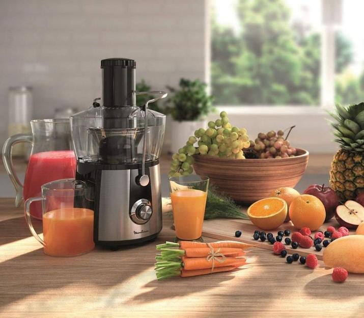 Соковыжималка центробежная Moulinex JU550D10 800Вт рез.сок.:2000мл. серебристый/черный фото 6