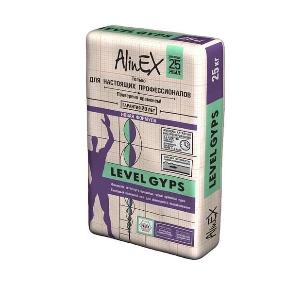 Наливной пол AlinEX «Level Gyps», 25 кг фото 1