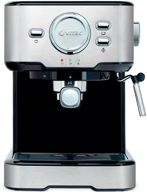 Кофеварка рожковая Vitek VT-1520 850Вт серебристый/черный фото 1