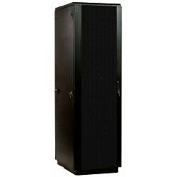 ЦМО Шкаф телекоммуникационный напольный ЭКОНОМ 42U (800 х 800) дверь перфорированная 2 шт., цвет черный фото 1