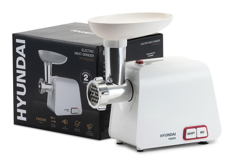 Мясорубка Hyundai HY-MG5391 1900Вт белый фото 10