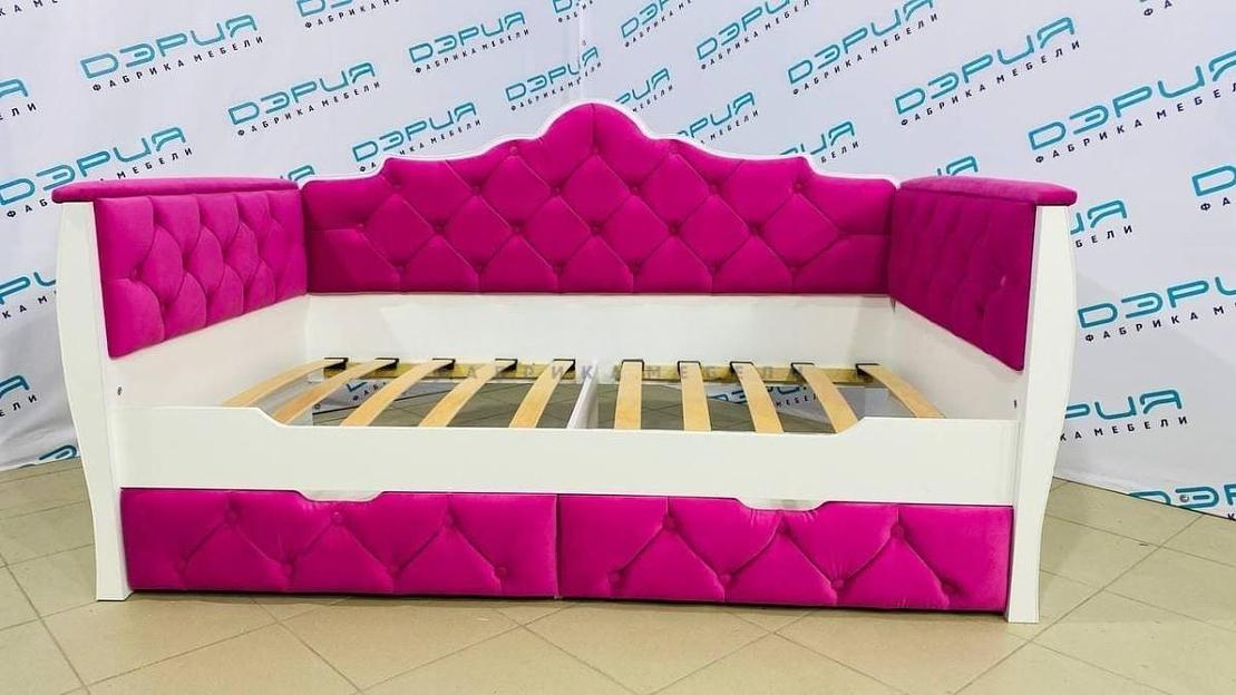 Кровать Аврора розовая фото 1