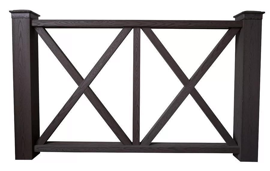 Декоративное ограждение из ДПК с 3D тиснением ОПТ фото 1