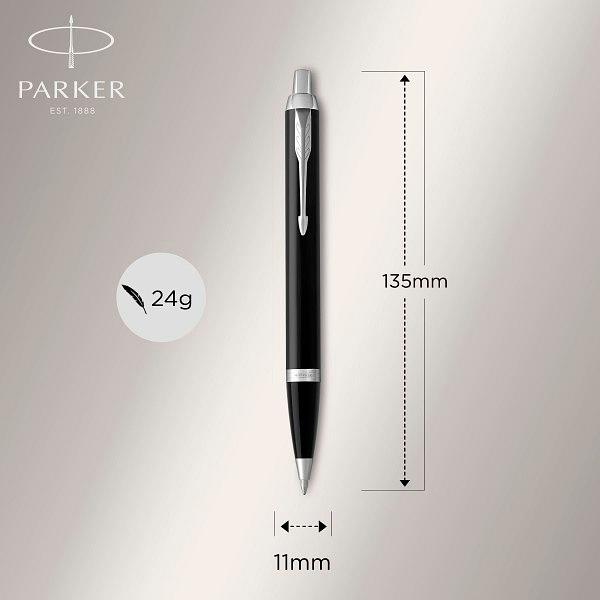 Ручка шариков. Parker IM Core K321 (CW1931665) Black CT M син. черн. подар.кор. фото 3
