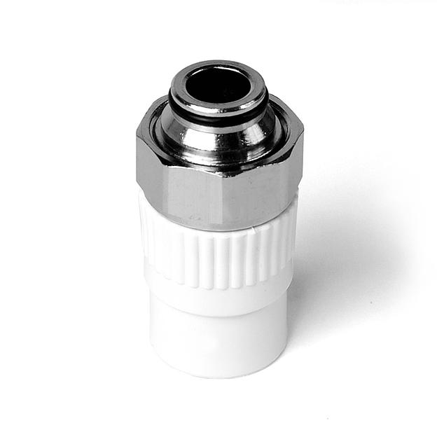 Евроконус (Муфта с накидной гайкой) полипропиленовый Белый 20x3/4 фото 2