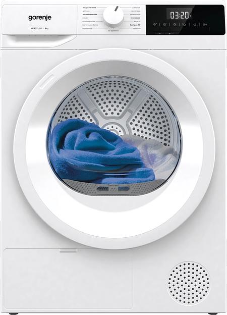 Сушильная машина Gorenje DHNE82/C кл.энер.:A++ макс.загр.:8кг белый фото 1