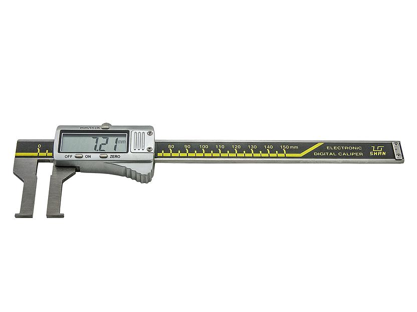 Штангенциркуль д/вн.канавок ШЦЦСК-1-185 0,01 (35-185) электр. губ. 70мм SHAN с поверкой фото 4