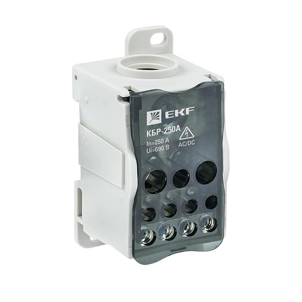 EKF plc-kbr250 Блок распределительный КБР на DIN-рейку и монтажную панель 250A EKF PROxima фото 1