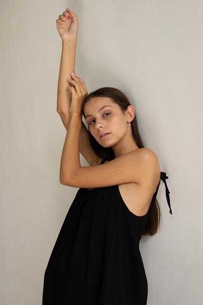 Сарафан длинный  TROPIC025/02/Черный  фото 4