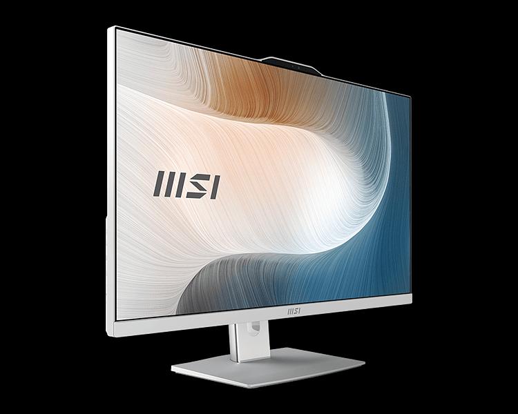 Моноблок MSI Modern AM272P 1M AiO 27" FHD(1920x1080)IPS AG Non-touch, Core i5-120U (1.4GHz), 16GB DDR5(2x8GB),512GB SSD M.2,Intel UHD,WiFi,BT,camera,WirelessKB&mouse Eng/Rus,NoOS,1y war-ty,White (9S6-AF8232-889) фото 3